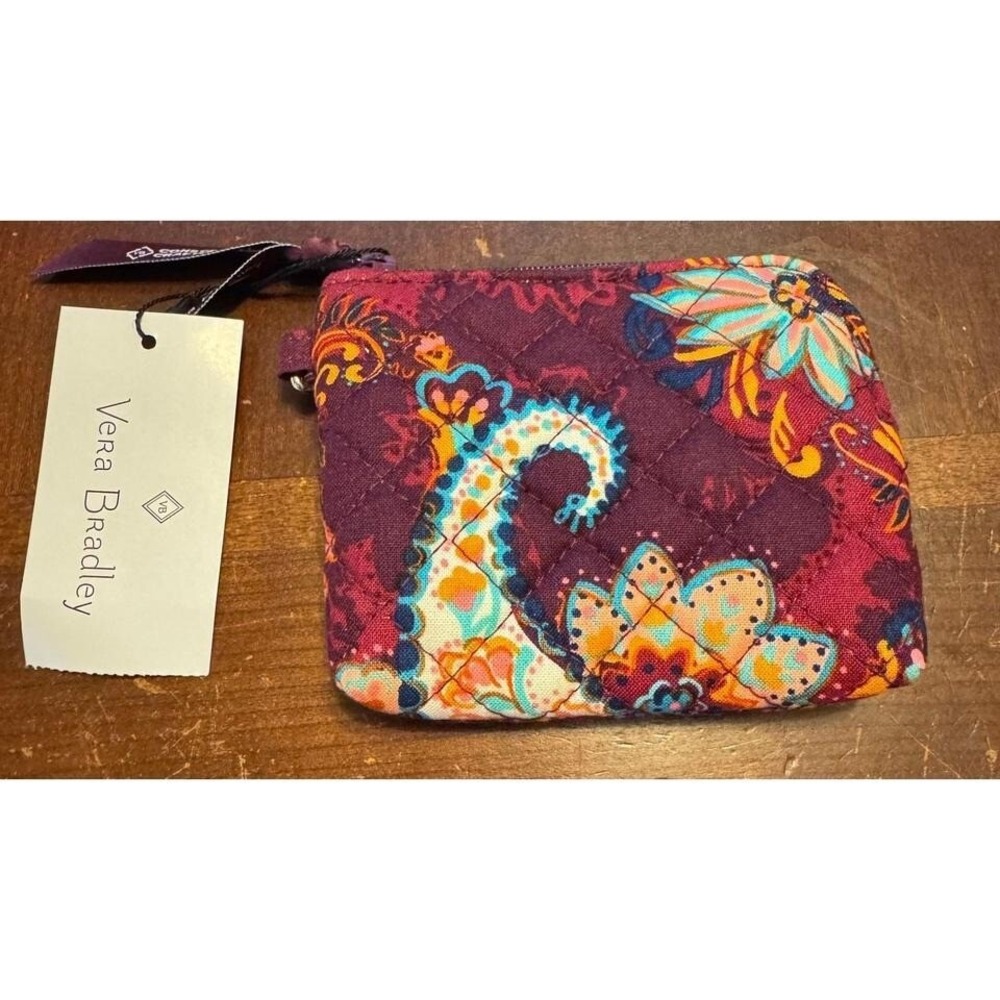 Vera‎ Bradley coin purse paisley print.  New with tags
